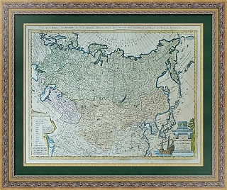 "Карта Российской империи" - подлинный редкий экземпляр - эксклюзивный подарок