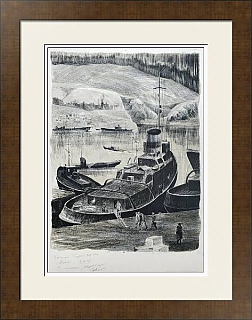 Автолитография "Серверный порт" - оригинал - редкий подарок