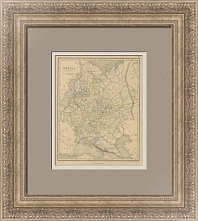 Антикварная карта "Россия в Европе"