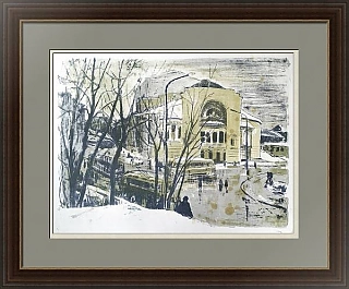 "Ярославль" - оригинальная советская автолитография