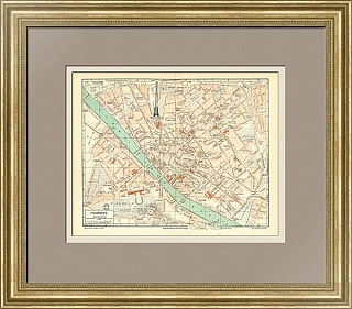 Старинный план Флоренции