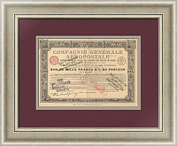 Облигация авиационной компании "Compagnie Générale Aéropostale"