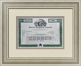 Акция (оригинал) Massey-Ferguson Limited. Производитель сельскохозяйственной техники.