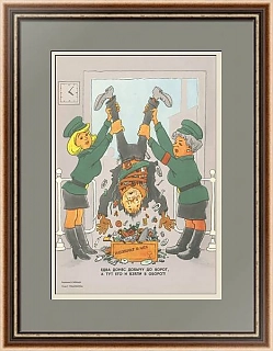 "Едва донес добычу до ворот..." - сатирический плакат СССР