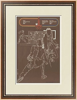 "Фехтование", серия "Олимпиада 80", советский плакат