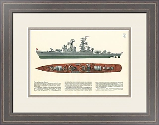 Оригинальный плакат «Ракетный крейсер "Варяг"»