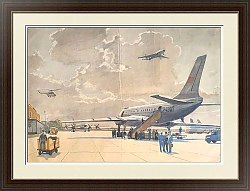 "Аэропорт" - редкий большой плакат - оригинал СССР