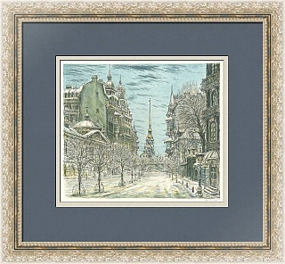 "Санкт-Петербург. Улица Куйбышева" - советская литография