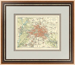 Антикварный план Берлина - оригинальный подарок