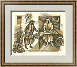 "Пора табака" - оригинальная автолитография СССР