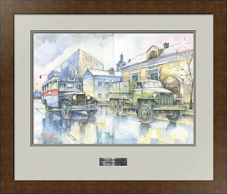 Авторская акварель по мотивам фильма "Место встречи изменить нельзя"