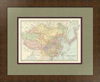 Оригинальная Карта Китайской империи и Японии