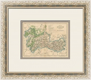 Антикварная Карта Орловской губернии