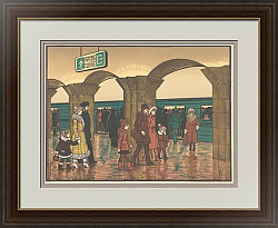 "Метро" - редкая советская линогравюра - оригинальный подарок