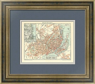 Антикварный план Копенгагена