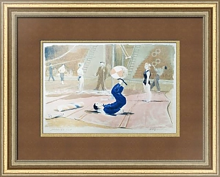 Оригинальная литография "Репетиция" из серии "Цирк"