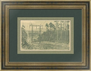 "ЛЭП" - оригинальная советская литография