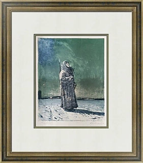 Редкая литография "Часовой"