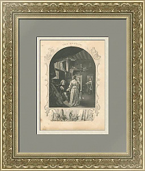 "Художественная студия" - антикварная гравюра