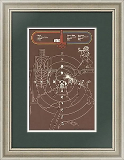 Советский плакат в подарок - "Стрельба", Московская Олимпиада 80