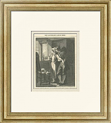 "Ангелина" - антикварная гравюра из  Lоndon News - 1854