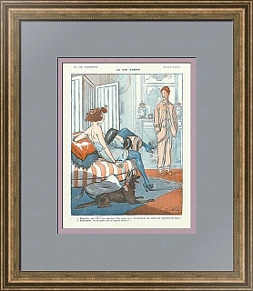 Антикварная страница La Vie Parisienne, "Дороговизна"