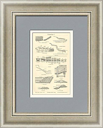 "Гидротехнические сооружения" - антикварная гравюра