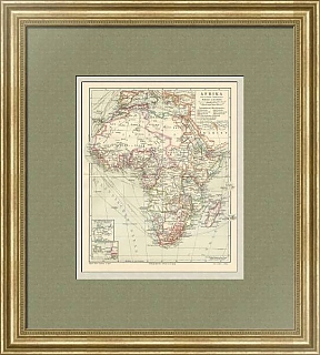 Антикварная Карта Африки