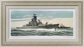 "Корабли в море" - оригинальная литография СССР