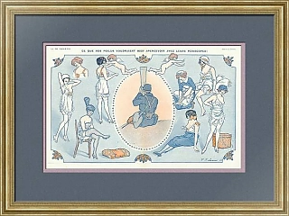 Антикварная страница La Vie Parisienne, "Что бы хотели видеть парни"