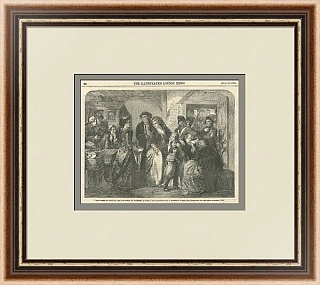 "Французская революция. Арест Людовика XVI" - Lоndon News - 1854