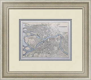 Старинный план Санкт-Петербурга