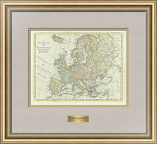 Карта Европы (оригинал), Великобритания, 1777-1779 гг