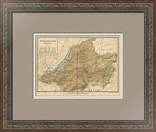 Карта Забайкальской области - антикварный оригинал