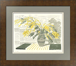 "Мимоза" - редкая светская автолитография