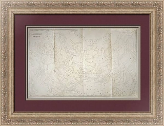 Карта Российской империи - антикварный экземпляр