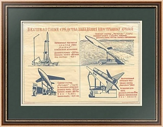 Редкий плакат "Беспилотные средства нападения иностранных армий"
