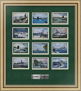 Оригинальный набор советских открыток "Корабли им. Ленинского Комсомола"