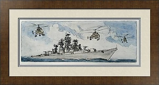 "Поиск" - оригинальный офорт СССР