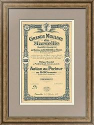 Акция «Grands Moulins de Marseille» (мукомольное производство)