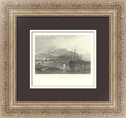 Антикварная гравюра "Скарборо" - эксклюзивный подарок