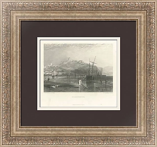 Антикварная гравюра "Скарборо" - эксклюзивный подарок