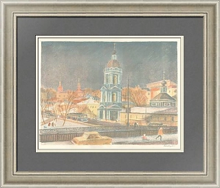 "Вид на Китай-город" - оригинальная автолитография