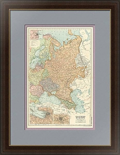 Восточная Европа - антикварная политическая карта