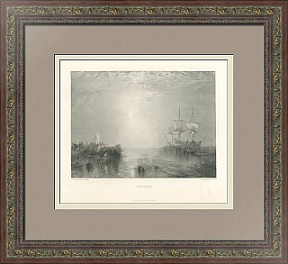 «Китобои» - антикварная гравюра - эксклюзивный подарок