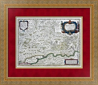 Карта Московии - оригинал 1638 года - вип подарок