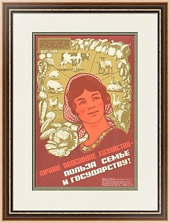 "Личное подсобное хозяйство - польза семье и государству!" - оригинальный плакат