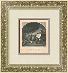 "Художник" - антикварная гравюра - эксклюзивный подарок