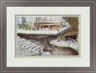 Рисунок в смешанной технике (оригинал) "Пловдив. Болгария"