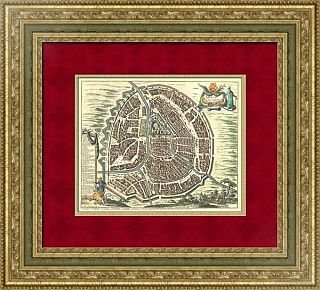"Город Москва, столица Московии" - редкий антикварный план. Уникальный подарок